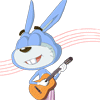 弹吉它唱歌的板牙兔